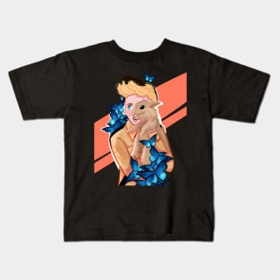 Boy With Rabbit Kids T-Shirt